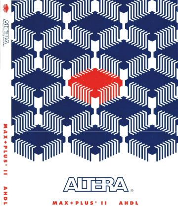 ** AHDL Language Reference Manual **